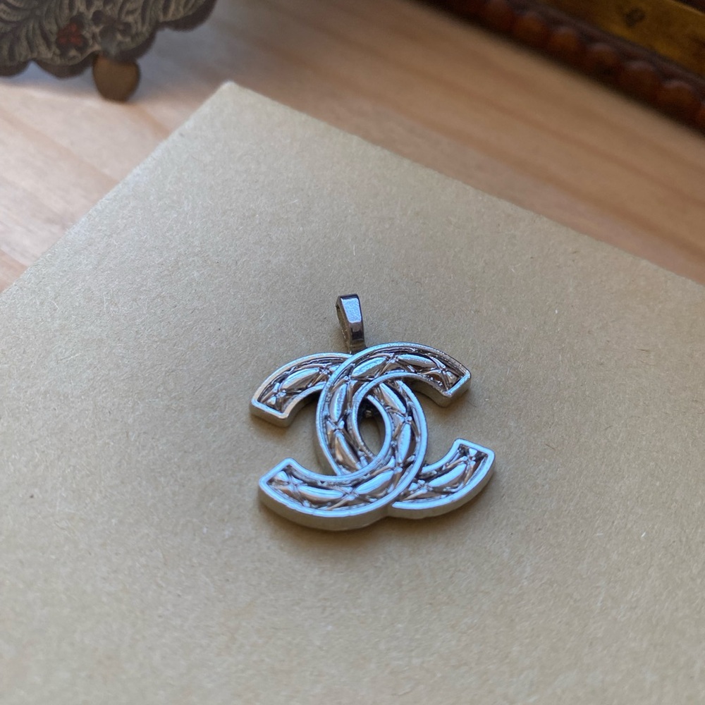 Chanel Repurposed Button Pendant